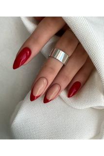 Badem Model French Nail Art Takma Tırnak Seti